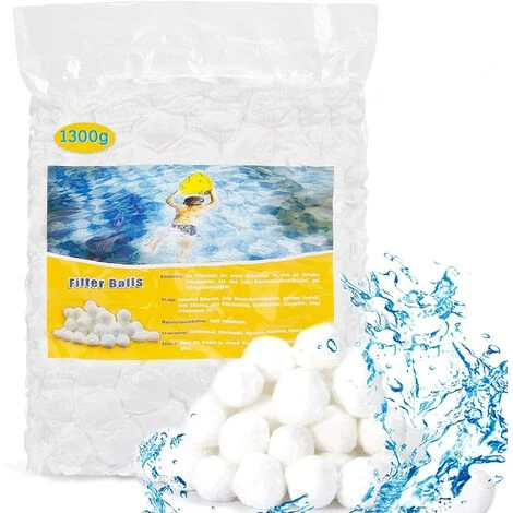 FVBJD 1300g Balles Filtrantes,Boules De Filtre De Piscine,Réutilisables,Média Filtre à Fibres Peut Remplacer 45 Kg Sable Quartz Piscine Filtres à Sable Filtrage De L'eau,Utilisées Dans Les Piscines 1 FVBJD 1300g Balles Filtrantes,Boules De Filtre De Piscine,Réutilisables,Média Filtre à Fibres Peut Remplacer 45 Kg Sable Quartz Piscine Filtres à Sable Filtrage De L'eau,Utilisées Dans Les Piscines