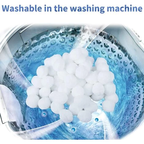 FVBJD Filtre Balls, Boules De Filtre, Balles Filtrantes Réutilisables, Convient à Divers Systèmes De Filtration Boules De Filtre De Piscine(300g) 5 FVBJD Filtre Balls, Boules De Filtre, Balles Filtrantes Réutilisables, Convient à Divers Systèmes De Filtration Boules De Filtre De Piscine(300g) – Image 5