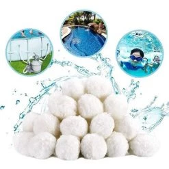 FVBJD Balles Filtrantes, Boules De Filtre Piscine à Sable 700 G Remplace 25 Kg -Pompe et filtre de piscine Soldes 58754802 4