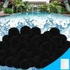 FVBJD 1400g Boules De Filtre De Piscine Noir,Balles Filtrantes Filtre Balls Pour Piscine Balles De Filtration, Au Lieu De 50kg De Sable Filtrant, Utilisées Dans Les Piscines, Filtres à Sable