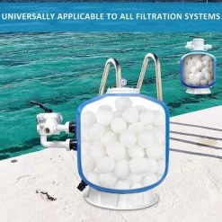 FVBJD Filtre Balls Balles De Filtration, Filtre Pour Piscine De 1400g Peut Remplacer 50kg Sable Filtrant, Convient à Divers Systèmes De Filtration Boules De Filtre De Piscine -Pompe et filtre de piscine Soldes 58754831 3