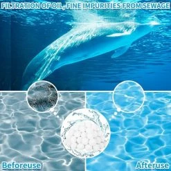FVBJD 900g Boules De Filtre De Piscine Balles Filtrantes Balles De Filtration Filtre Balls Réutilisables Peut Remplacer 57 Kg Sable Filtrant Sable De Quartz,Convient Systèmes De Filtration 9 FVBJD 900g Boules De Filtre De Piscine Balles Filtrantes Balles De Filtration Filtre Balls Réutilisables Peut Remplacer 57 Kg Sable Filtrant Sable De Quartz,Convient Systèmes De Filtration -Pompe et filtre de piscine Soldes 58754837 5