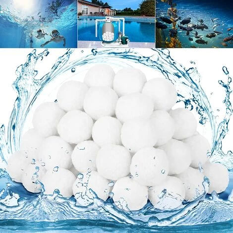 FVBJD 1600g Boules De Filtre De Piscine Balles Filtrantes Balles De Filtration Filtre Balls Réutilisables Peut Remplacer 57 Kg Sable Filtrant Sable De Quartz,Convient Systèmes De Filtration 1 FVBJD 1600g Boules De Filtre De Piscine Balles Filtrantes Balles De Filtration Filtre Balls Réutilisables Peut Remplacer 57 Kg Sable Filtrant Sable De Quartz,Convient Systèmes De Filtration