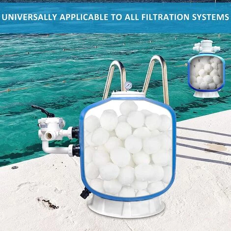 FVBJD Filtre Balls Balles De Filtration, Filtre Pour Piscine De 700g Peut Remplacer 25kg Sable Filtrant, Convient à Divers Systèmes De Filtration Boules De Filtre De Piscine 3 FVBJD Filtre Balls Balles De Filtration, Filtre Pour Piscine De 700g Peut Remplacer 25kg Sable Filtrant, Convient à Divers Systèmes De Filtration Boules De Filtre De Piscine – Image 3