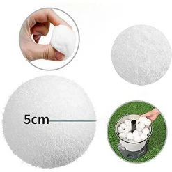 FVBJD Balles Filtrantes 1400g,Boules De Filtre Réutilisables De Piscine,Alternative Pour 50 Kg De Sable,Boules De Filtre De Piscine Pour Piscines Intérieure Et Extérieure,Média Filtre à Fibres Pour Piscine -Pompe et filtre de piscine Soldes 58754844 4