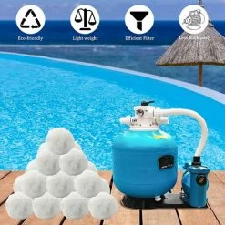 FVBJD Balles Filtrantes, Balle Filtrante Piscine, Boules De Filtre De Piscine (1300) -Pompe et filtre de piscine Soldes 58754849 4