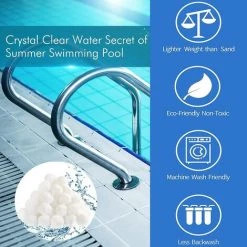 FVBJD 700g Filtre Balls Balles De Filtration,Filtre Pour Piscine De Peut Remplacer 25 Kg Sable Filtrant Sable De Quartz,Convient à Divers Systèmes De Filtration Boules De Filtre De Piscine -Pompe et filtre de piscine Soldes 58754862 5