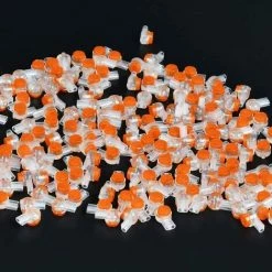 FVBJD 200pcs Connecteurs De Câble à UY2, Connecteur Épissure Rapide Terminaux Étanche Avec Bouton Transparent Orange -Pompe et filtre de piscine Soldes 58758239 5