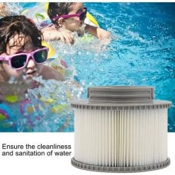FLYME Cartouche Filtrante 2 Pièces Pour Spas, Filtres à Eau De Rechange Pour Piscines Gonflables -Pompe et filtre de piscine Soldes 58846965 5
