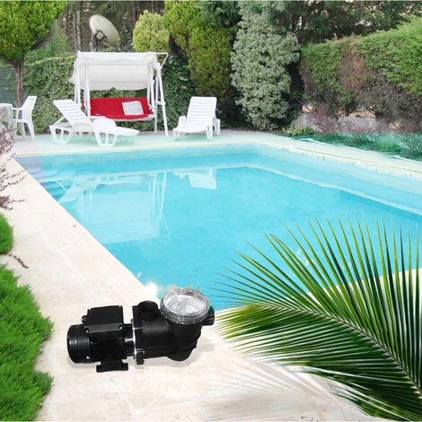 VICCO Pompe De Piscine Noir Avec Préfiltre 7,5 M³ VitaliSpa 3 VICCO Pompe De Piscine Noir Avec Préfiltre 7,5 M³ VitaliSpa – Image 3