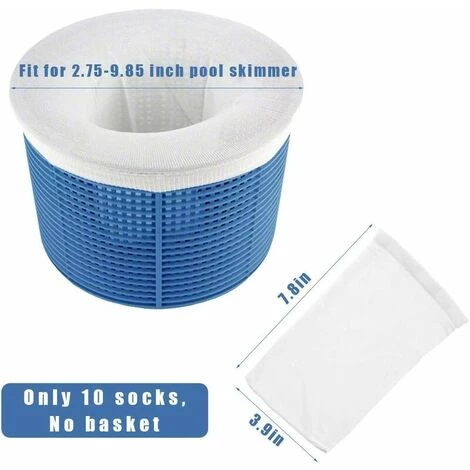 LTS FAFA Chaussettes D'écumoire De Piscine 10 Pièces, Filtre De Piscine, Sac Poubelle 3 LTS FAFA Chaussettes D'écumoire De Piscine 10 Pièces, Filtre De Piscine, Sac Poubelle – Image 3