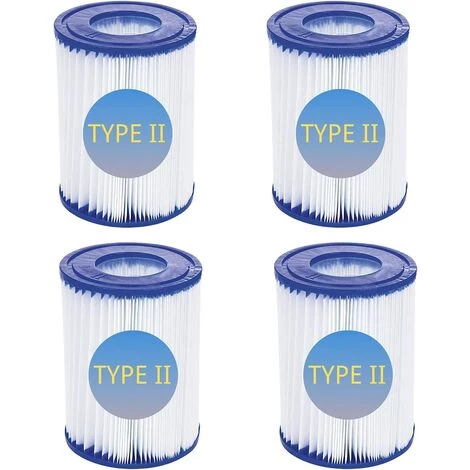 AOUGO Lot De 4 Cartouches De Filtre De Piscine De Type II – Compatible Avec Les Filtres Bestway 58094 – Accessoires De Filtre De Piscine Gonflable De Rechange Pour Spa 1 AOUGO Lot De 4 Cartouches De Filtre De Piscine De Type II – Compatible Avec Les Filtres Bestway 58094 – Accessoires De Filtre De Piscine Gonflable De Rechange Pour Spa