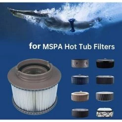 AOUGO Lot De 6 Filtres De Rechange Pour MSPA FD2089 Pour Pompes à Cartouche Pour Tous Les Spas Actuels Chez MSPA -Pompe et filtre de piscine Soldes 59300722 3