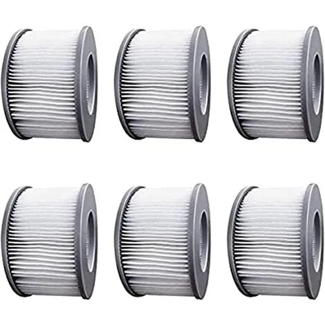 EINEMGELD Lot De 6 Filtres De Jacuzzi Pour Piscines Gonflables MSPA, Version Améliorée, Cartouche De Filtre Compatible Avec Tous Les Jacuzzi Actuels 1 EINEMGELD Lot De 6 Filtres De Jacuzzi Pour Piscines Gonflables MSPA, Version Améliorée, Cartouche De Filtre Compatible Avec Tous Les Jacuzzi Actuels