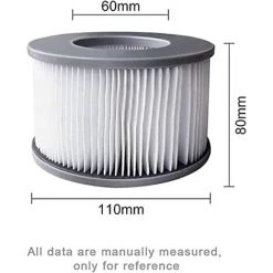 EINEMGELD Lot De 6 Filtres De Jacuzzi Pour Piscines Gonflables MSPA, Version Améliorée, Cartouche De Filtre Compatible Avec Tous Les Jacuzzi Actuels 7 EINEMGELD Lot De 6 Filtres De Jacuzzi Pour Piscines Gonflables MSPA, Version Améliorée, Cartouche De Filtre Compatible Avec Tous Les Jacuzzi Actuels -Pompe et filtre de piscine Soldes 59433919 3