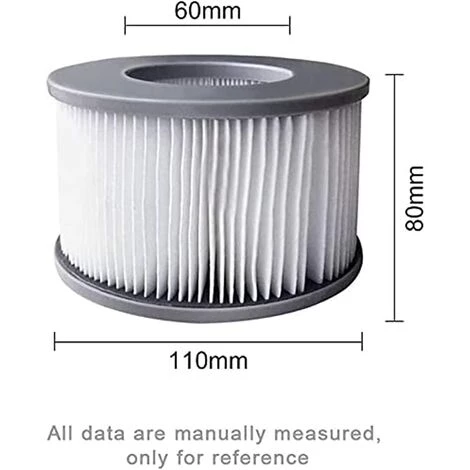EINEMGELD Lot De 6 Filtres De Jacuzzi Pour Piscines Gonflables MSPA, Version Améliorée, Cartouche De Filtre Compatible Avec Tous Les Jacuzzi Actuels 3 EINEMGELD Lot De 6 Filtres De Jacuzzi Pour Piscines Gonflables MSPA, Version Améliorée, Cartouche De Filtre Compatible Avec Tous Les Jacuzzi Actuels – Image 3