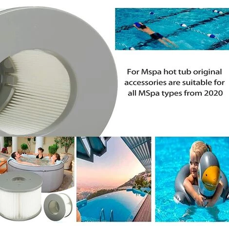 EINEMGELD Lot De 6 Filtres De Jacuzzi Pour Piscines Gonflables MSPA, Version Améliorée, Cartouche De Filtre Compatible Avec Tous Les Jacuzzi Actuels 4 EINEMGELD Lot De 6 Filtres De Jacuzzi Pour Piscines Gonflables MSPA, Version Améliorée, Cartouche De Filtre Compatible Avec Tous Les Jacuzzi Actuels – Image 4