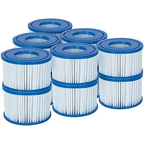 EINEMGELD Bestway 58323 Lay-Z-Spa Cartouche Filtrante Taille VI Standard : Lot De 6 X 2. Standard: 6 X Twin Pack (12 Filters) Blanc Et Bleu 1 EINEMGELD Bestway 58323 Lay-Z-Spa Cartouche Filtrante Taille VI Standard : Lot De 6 X 2. Standard: 6 X Twin Pack (12 Filters) Blanc Et Bleu