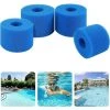ZHUOXUAN Éponge Filtrante Type A, Lot De 4 Filtres De Piscine, Filtre Éponge Cartouche, Mousse Pour Filtre Piscine, Réutilisables Et Lavables, Pour Spa, Piscine