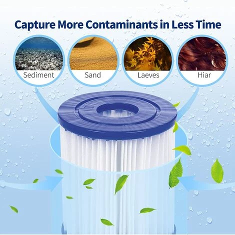 BENOBBY KIDS Lot De 4 Filtres Pour Type I Remplace Les Cartouches Filtrantes, Filtre Pompe Piscine , Accessoire Pour Le Nettoyage De La Piscine Pour 5 BENOBBY KIDS Lot De 4 Filtres Pour Type I Remplace Les Cartouches Filtrantes, Filtre Pompe Piscine , Accessoire Pour Le Nettoyage De La Piscine Pour – Image 5