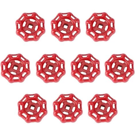 GALOZZOIT 10pcs Remplacement Porte Boule Volant Tuyau D'eau Robinet Fonte Arrêt Poignée Remplacement Extérieur Robinet Tuyau Métal Poignée 6 * 6 Mm Rouge 1 GALOZZOIT 10pcs Remplacement Porte Boule Volant Tuyau D'eau Robinet Fonte Arrêt Poignée Remplacement Extérieur Robinet Tuyau Métal Poignée 6 * 6 Mm Rouge