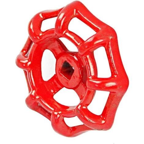 GALOZZOIT Vanne Volant En Fer Vanne à Boisseau Sphérique Vanne D'arrêt Robinet Tuyau D'eau Partie Supérieure Poignée 6x6mm 50g (rouge) 2 GALOZZOIT Vanne Volant En Fer Vanne à Boisseau Sphérique Vanne D'arrêt Robinet Tuyau D'eau Partie Supérieure Poignée 6x6mm 50g (rouge) – Image 2