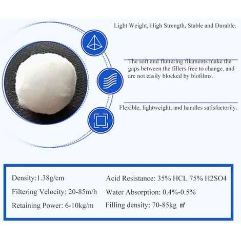 PERLE RARE Filtre Balle 200g Piscine Filtre Balle Piscine Filtre Balle Remplacement Piscine Filtre à Sable Pour Piscine Filtre Pompe Aquarium Filtre à Sable De Nettoyage 4 PERLE RARE Filtre Balle 200g Piscine Filtre Balle Piscine Filtre Balle Remplacement Piscine Filtre à Sable Pour Piscine Filtre Pompe Aquarium Filtre à Sable De Nettoyage – Image 4