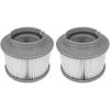 DENUOTOP Cartouches De Filtres Lot De 2 Cartouches Filtrantes Pour Piscine, Accessoires De Filtre De Nettoyage De Piscine Gonflable De Rechange Pour Spa, Cartouche De Filtre Antimicrobienne Pour Spa Facile à Installer