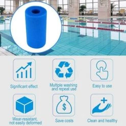DENUOTOP Cartouches De Filtres 3 Filtres De Piscine En Mousse Réutilisables Et Lavables Pour Spa De Type A 9 DENUOTOP Cartouches De Filtres 3 Filtres De Piscine En Mousse Réutilisables Et Lavables Pour Spa De Type A -Pompe et filtre de piscine Soldes 60007993 5