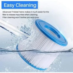 MINKUROW Lot De 6 Filtres De Jacuzzi Pour Piscine - Type D - Cartouche De Filtre De Rechange Pour Summer Waves 8 MINKUROW Lot De 6 Filtres De Jacuzzi Pour Piscine - Type D - Cartouche De Filtre De Rechange Pour Summer Waves -Pompe et filtre de piscine Soldes 60015924 4