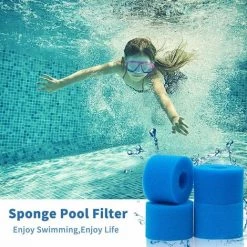 STARLIGHT Éponge Filtrante Type S1, Cartouche Filtrante RéUtilisable Pour Intex Type S1, Filtre En Mousse à Cartouche éponge Lavable Pour Piscines,Jardin Extérieur (6 Pièces),STAR.L -Pompe et filtre de piscine Soldes 60064420 5