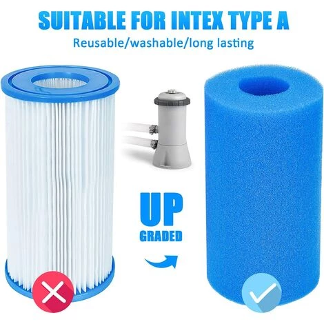 OUSUDELA Éponge Filtrante Type A 10*20cm,Mousse Pour Filtre Piscine Reutilisable 4 Pcs,Filtre Éponge Cartouche,Filtre De Piscine En Mousse,Réservoir De Poissons Filtre Éponge,Eponge De Filtre Pour Aquarium 2 OUSUDELA Éponge Filtrante Type A 10*20cm,Mousse Pour Filtre Piscine Reutilisable 4 Pcs,Filtre Éponge Cartouche,Filtre De Piscine En Mousse,Réservoir De Poissons Filtre Éponge,Eponge De Filtre Pour Aquarium – Image 2