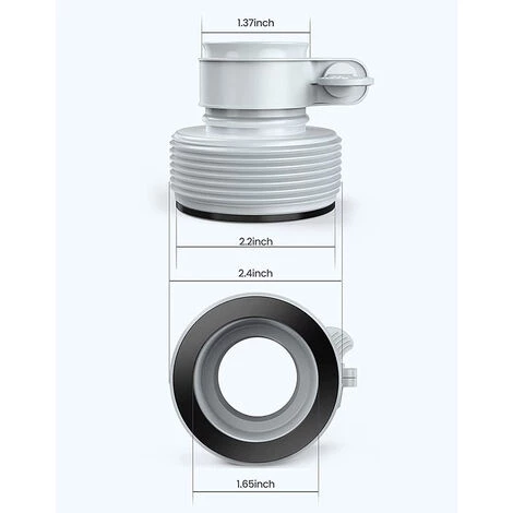 Kit D'accessoires Pompe Filtre Piscine Kit De Pièces De Filtre De Piscine Ensemble De Pièces De Rechange Et D'accessoires De Piscine Adaptateur De Tuyau Yoouyida 5 Kit D'accessoires Pompe Filtre Piscine Kit De Pièces De Filtre De Piscine Ensemble De Pièces De Rechange Et D'accessoires De Piscine Adaptateur De Tuyau Yoouyida – Image 5