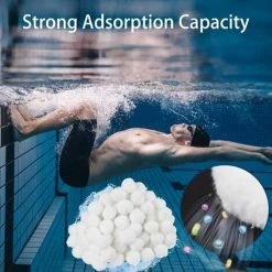 Balles Filtrantes, 200g Boules De Filtre De Piscine, Filtre Pour Piscine, Média Filtre à Fibres Pour Piscine Filtres à Sable Filtrage De L'eau Yoouyida -Pompe et filtre de piscine Soldes 60286076 4