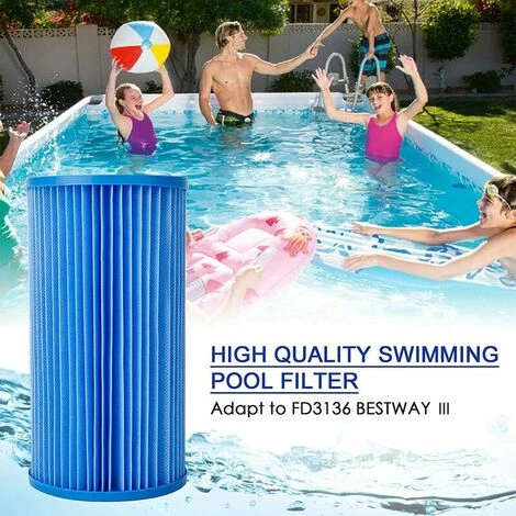 Générique Cartouches De Filtration Intex Pour Filtre Piscine,Compatible Avec Le Remplacement De La Cartouche Filtrante III FD3136 LITZEE (2pcs) Accessoires 4 Générique Cartouches De Filtration Intex Pour Filtre Piscine,Compatible Avec Le Remplacement De La Cartouche Filtrante III FD3136 LITZEE (2pcs) Accessoires – Image 4