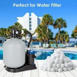 NAXUNNN 700g Boules De Filtre De Piscine, Balles Filtrantes,Média Filtre à Fibres -Pompe et filtre de piscine Soldes 60501787 5