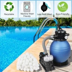 NAXUNNN Balles Filtrantes, 700g Boules De Filtre De Piscine, Filtre Pour Piscine 7 NAXUNNN Balles Filtrantes, 700g Boules De Filtre De Piscine, Filtre Pour Piscine -Pompe et filtre de piscine Soldes 60502569 3