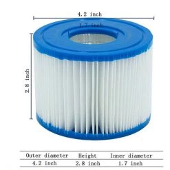 FR-LIFE Cartouches De Filtration Pour Filtre Spa Type S1, 2 Pcs, BR-Vie 9 FR-LIFE Cartouches De Filtration Pour Filtre Spa Type S1, 2 Pcs, BR-Vie -Pompe et filtre de piscine Soldes 60609642 5