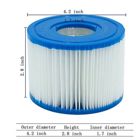 FR-LIFE Cartouches De Filtration Pour Filtre Spa Type S1, 2 Pcs, BR-Vie 5 FR-LIFE Cartouches De Filtration Pour Filtre Spa Type S1, 2 Pcs, BR-Vie – Image 5