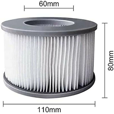 FR-LIFE BR-Vie Cartouche Filtrante De Remplacement Pour MSPA, Pour Mspa Whirlpool Filter Piscine Gonflable Modèle à Partir De 2020(2 Pièces) 2 FR-LIFE BR-Vie Cartouche Filtrante De Remplacement Pour MSPA, Pour Mspa Whirlpool Filter Piscine Gonflable Modèle à Partir De 2020(2 Pièces) – Image 2