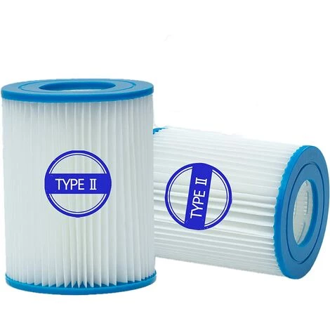 JOORRT Lot De 2 Cartouches Filtrantes Piscine Pour Bestway II, Taille 2, Filtre Pour Piscine Type 2 1 JOORRT Lot De 2 Cartouches Filtrantes Piscine Pour Bestway II, Taille 2, Filtre Pour Piscine Type 2