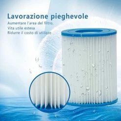JOORRT Lot De 2 Cartouches Filtrantes Piscine Pour Bestway II, Taille 2, Filtre Pour Piscine Type 2 7 JOORRT Lot De 2 Cartouches Filtrantes Piscine Pour Bestway II, Taille 2, Filtre Pour Piscine Type 2 -Pompe et filtre de piscine Soldes 60667999 3