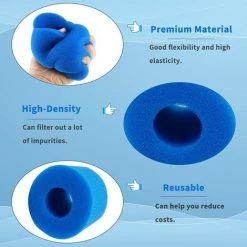 JOORRT Éponge Filtrante Type A, Filtre Éponge Cartouche Réutilisables Et Lavables -Pompe et filtre de piscine Soldes 60668107 3