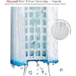 DECKON Lot De 4 Cartouches De Rechange S1 Pour Filtre De Piscine Intex 29001 - Pour Jardin Extérieur Type S1 PureSpa Easy Set - Cartouches Pour Filtre à Jacuzzi - Filtre S1 7 DECKON Lot De 4 Cartouches De Rechange S1 Pour Filtre De Piscine Intex 29001 - Pour Jardin Extérieur Type S1 PureSpa Easy Set - Cartouches Pour Filtre à Jacuzzi - Filtre S1 -Pompe et filtre de piscine Soldes 60684280 3