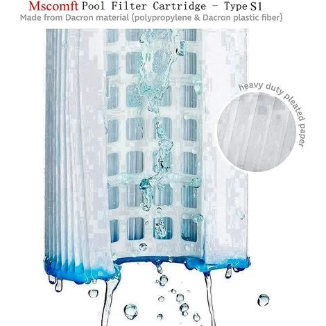 DECKON Lot De 4 Cartouches De Rechange S1 Pour Filtre De Piscine Intex 29001 - Pour Jardin Extérieur Type S1 PureSpa Easy Set - Cartouches Pour Filtre à Jacuzzi - Filtre S1 3 DECKON Lot De 4 Cartouches De Rechange S1 Pour Filtre De Piscine Intex 29001 - Pour Jardin Extérieur Type S1 PureSpa Easy Set - Cartouches Pour Filtre à Jacuzzi - Filtre S1 – Image 3