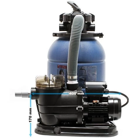 WILTEC Filtre à Sable Et Particules Système De Filtration Pompe De Filtrage Piscine Swimmingpool 4 WILTEC Filtre à Sable Et Particules Système De Filtration Pompe De Filtrage Piscine Swimmingpool – Image 4