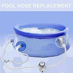 MACARON Tuyau De Remplacement De Piscine, Tuyaux De Piscine, Avec 2 Connecteurs Métalliques, Pour Piscine Hors Terre Tuyau De Remplacement De Pompe De Filtre De Piscine LO-Ron -Pompe et filtre de piscine Soldes 61047694 5