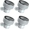 MACARON Adaptateur Piscine, Lot De 4 Adaptateur Pour Pompe, Adaptateur De Tuyau De Piscine, Hose Adapter B Pour Piscine Systèmes De Filtration (Gris)LO-Ron