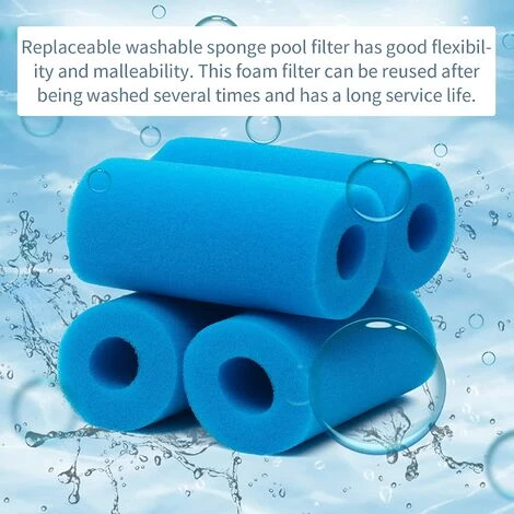 DECKON Filtre éponge Type A, Filtre Piscine En Mousse, Filtre Mousse Piscine Filtre éponge Pré-Filtre Mousse Cartouche éponge Lavable, Réutilisable. (4 Pièces) 2 DECKON Filtre éponge Type A, Filtre Piscine En Mousse, Filtre Mousse Piscine Filtre éponge Pré-Filtre Mousse Cartouche éponge Lavable, Réutilisable. (4 Pièces) – Image 2