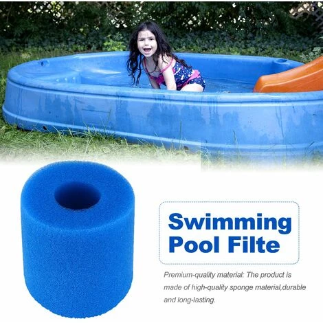 LIFCAUSAL Filtre De Piscine, Filtre De Piscine Pour Intex Type S1 Réutilisable/lavable Piscine Filtre Mousse Cartouche éponge Nettoyeur De Piscine, Bleu 93*30*102 MM 4 LIFCAUSAL Filtre De Piscine, Filtre De Piscine Pour Intex Type S1 Réutilisable/lavable Piscine Filtre Mousse Cartouche éponge Nettoyeur De Piscine, Bleu 93*30*102 MM – Image 4
